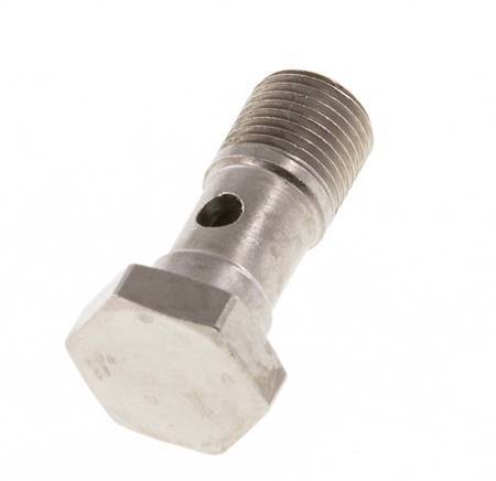Banjobout 1-weg Vernikkeld Messing G1/8'' buitendraad 24mm [5 Stuks]