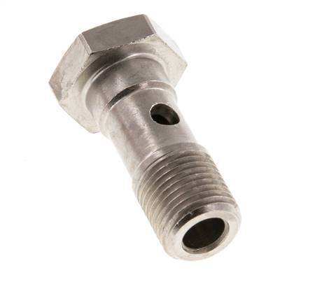 Banjobout 1-weg Vernikkeld Messing G1/8'' buitendraad 24mm [5 Stuks]