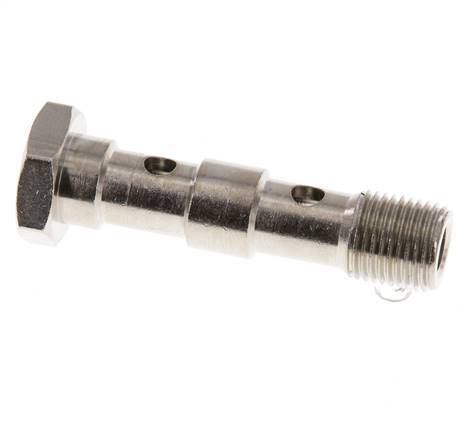 Banjobout 2-weg Vernikkeld Messing G1/8'' buitendraad 40.5mm [5 Stuks]