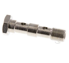 Banjobout 2-weg Vernikkeld Messing G1/8'' buitendraad 40.5mm [5 Stuks]