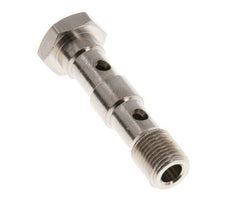Banjobout 2-weg Vernikkeld Messing G1/8'' buitendraad 40.5mm [5 Stuks]