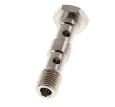 Banjobout 2-weg Vernikkeld Messing G1/8'' buitendraad 40.5mm [5 Stuks]