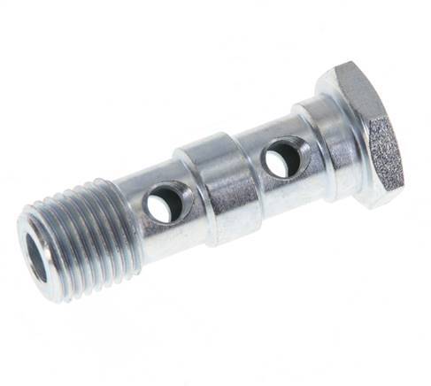 Banjobout 2-weg Verzinkt Stalen G1/4'' Buitendraad 41.5mm [2 Stuks]