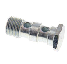 Banjobout 2-weg Verzinkt Stalen G3/8'' Buitendraad 43mm