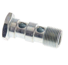 Banjobout 2-weg Verzinkt Stalen G3/8'' Buitendraad 43mm