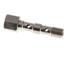 Banjobout 2-weg Vernikkeld Messing G1/8'' Buiten- en Binnendraad 40.5mm [2 Stuks]