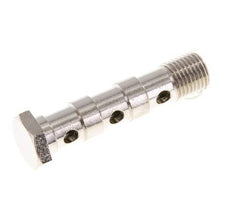 Banjobout 3-weg Vernikkeld Messing G1/4'' Buitendraad 58mm [2 Stuks]