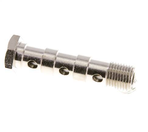 Banjobout 3-weg Vernikkeld Messing G1/4'' Buitendraad 58mm [2 Stuks]
