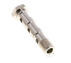 Banjobout 3-weg Vernikkeld Messing G1/4'' Buitendraad 58mm [2 Stuks]