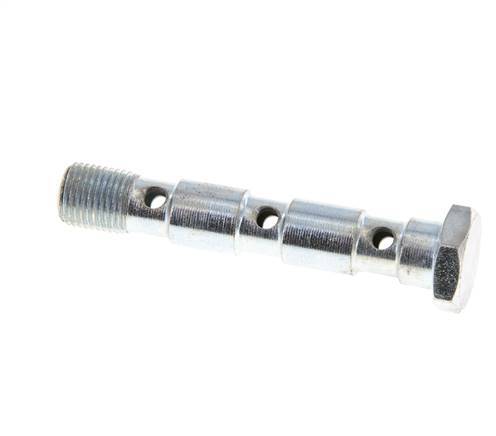 Banjobout 3-weg Verzinkt Stalen G1/8'' Buitendraad 55mm [2 Stuks]
