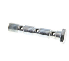 Banjobout 3-weg Verzinkt Stalen G1/8'' Buitendraad 55mm [2 Stuks]