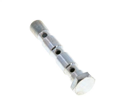 Banjobout 3-weg Verzinkt Stalen G1/8'' Buitendraad 55mm [2 Stuks]