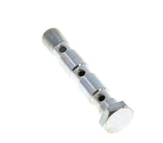 Banjobout 3-weg Verzinkt Stalen G1/8'' Buitendraad 55mm [2 Stuks]