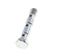 Banjobout 3-weg Verzinkt Stalen G1/8'' Buitendraad 55mm [2 Stuks]