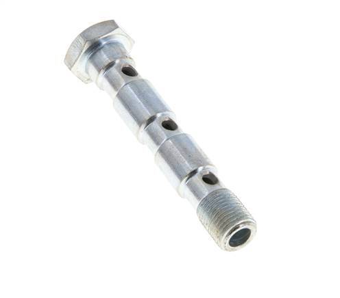 Banjobout 3-weg Verzinkt Stalen G1/8'' Buitendraad 55mm [2 Stuks]
