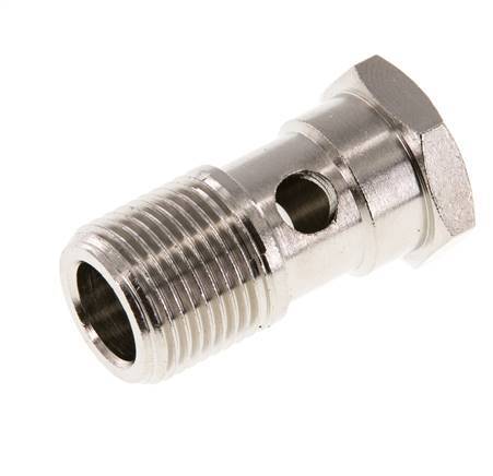 Banjobout 1-weg Vernikkeld Messing G3/8'' Buitendraad 32mm [2 Stuks]