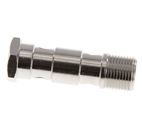Banjobout 2-weg Vernikkeld Messing G3/8'' Buitendraad 53.5mm