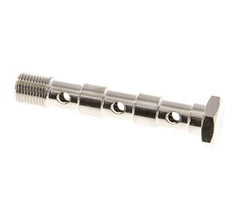 Banjobout 3-weg Vernikkeld Messing G1/8'' Buitendraad 57mm [2 Stuks]