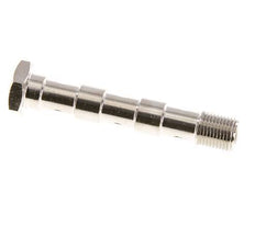Banjobout 3-weg Vernikkeld Messing G1/8'' Buitendraad 57mm [2 Stuks]