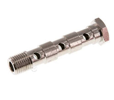 Banjobout 3-weg Vernikkeld Messing G1/4'' Buitendraad 67mm [2 Stuks]