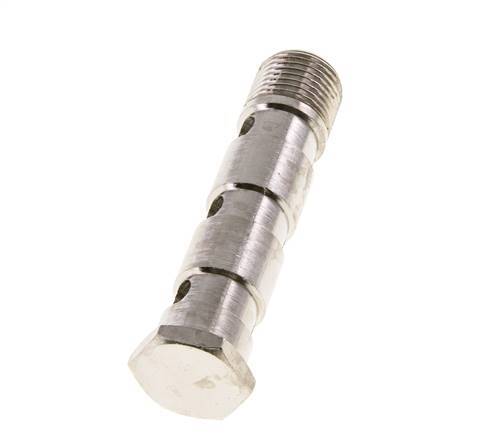 Banjobout 3-weg Vernikkeld Messing G1/2'' Buitendraad 89mm