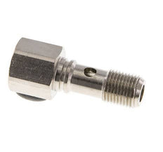 Banjobout 1-weg Vernikkeld Messing G1/8'' Buiten- en Binnendraad 24mm [2 Stuks]