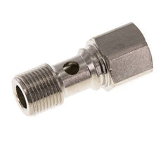 Banjobout 1-weg Vernikkeld Messing G3/8'' Buiten- en Binnendraad 32mm