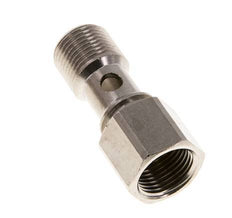 Banjobout 1-weg Vernikkeld Messing G3/8'' Buiten- en Binnendraad 32mm