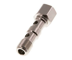 Banjobout 2-weg Vernikkeld Messing G1/4'' Buiten- en Binnendraad 46.7mm [2 Stuks]