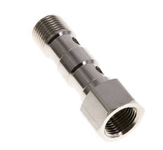 Banjobout 2-weg Vernikkeld Messing G1/2'' Buiten- en Binnendraad 62.5mm