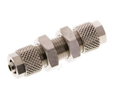 6x4 Vernikkeld Messing Rechte Opsteekkoppeling Schotdoorvoer [2 Stuks]