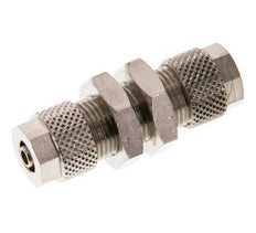 8x6 & 6x4 Vernikkeld Messing Rechte Opsteekkoppeling Schotdoorvoer [2 Stuks]
