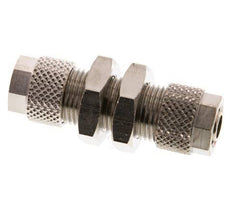 8x6 & 6x4 Vernikkeld Messing Rechte Opsteekkoppeling Schotdoorvoer [2 Stuks]