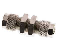 8x6 & 6x4 Vernikkeld Messing Rechte Opsteekkoppeling Schotdoorvoer [2 Stuks]