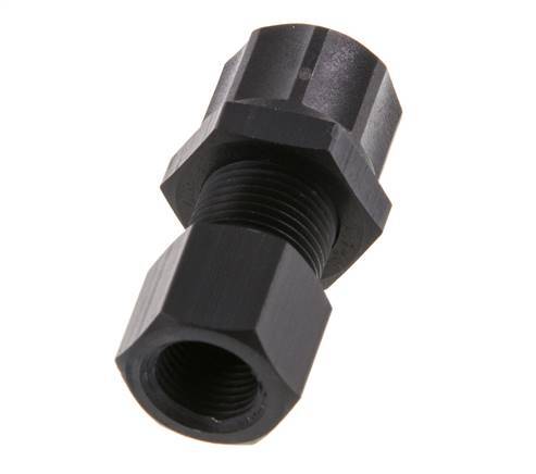 8x6 & G1/8'' Aluminium Rechte Opsteekkoppeling Binnendraad Schotdoorvoer
