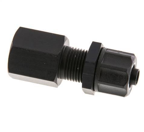 8x6 & G1/4'' Aluminium Rechte Opsteekkoppeling Binnendraad Schotdoorvoer