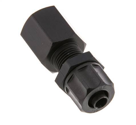 8x6 & G1/4'' Aluminium Rechte Opsteekkoppeling Binnendraad Schotdoorvoer