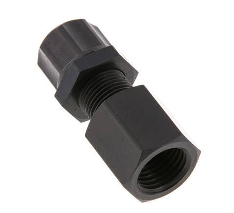 8x6 & G1/4'' Aluminium Rechte Opsteekkoppeling Binnendraad Schotdoorvoer