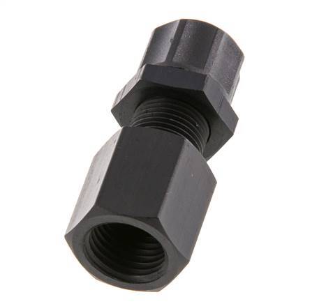 8x6 & G1/4'' Aluminium Rechte Opsteekkoppeling Binnendraad Schotdoorvoer