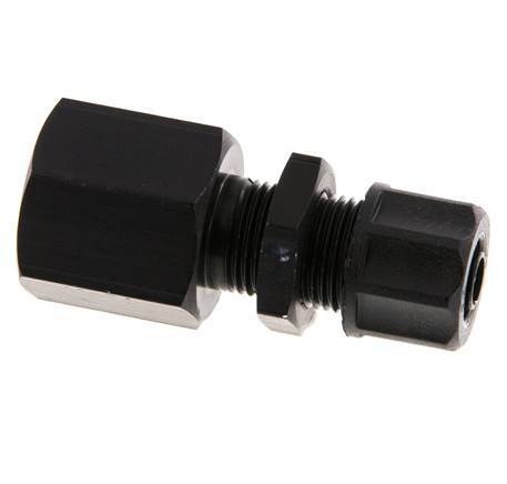 8x6 & G3/8'' Aluminium Rechte Opsteekkoppeling Binnendraad Schotdoorvoer