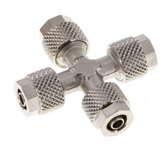 6x4 Vernikkeld Messing Kruis-Opsteekkoppeling