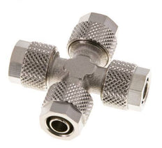 8x6 Vernikkeld Messing Kruis-Opsteekkoppeling