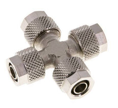 8x6 Vernikkeld Messing Kruis-Opsteekkoppeling