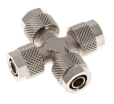 8x6 Vernikkeld Messing Kruis-Opsteekkoppeling