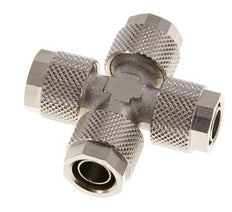 10x8 Vernikkeld Messing Kruis-Opsteekkoppeling