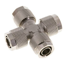 10x8 Vernikkeld Messing Kruis-Opsteekkoppeling