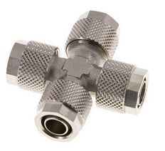 10x8 Vernikkeld Messing Kruis-Opsteekkoppeling