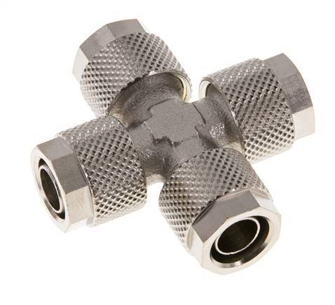 10x8 Vernikkeld Messing Kruis-Opsteekkoppeling