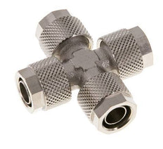 10x8 Vernikkeld Messing Kruis-Opsteekkoppeling