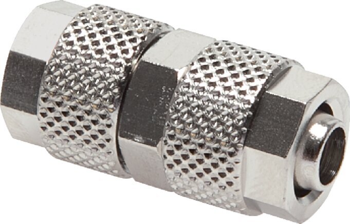 6x4 Nickel plated Brass Straight Push-on Fitting [5 Pieces]